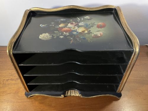 GEORGE V ERA DESK TABLETOP SHELVES ACCESSORY C1920 - ADDITIONAL PHOTO 1