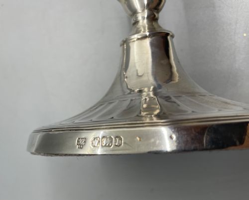 PAIR VICTORIAN SILVER CANDLESTICKS SHEFFIELD 1894 - ADDITIONAL PHOTO 5