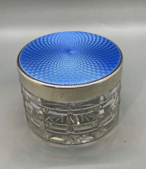 Deco Era Silver Enamel Box Birmingham 1936