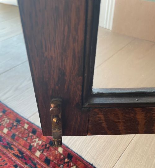 1920S OAK GLAZED BOOKCASE - ADDITIONAL PHOTO 8