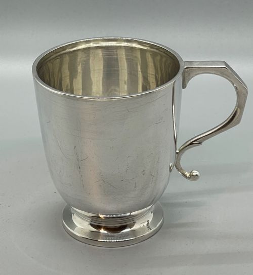 Silver Christening Mug Tankard Sheffield 1953