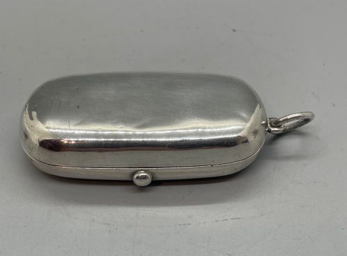 Edwardian Silver Double Sovereign Case Birmingham 1907