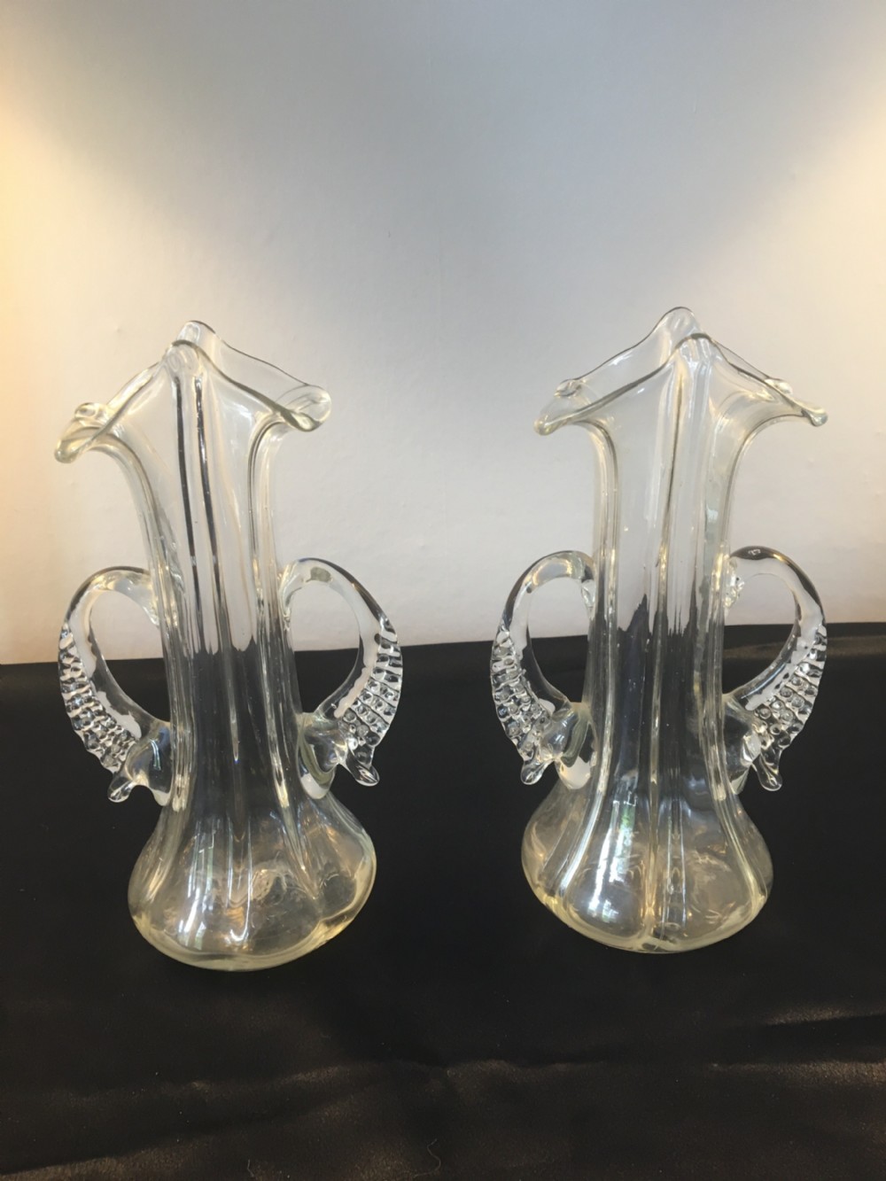 Late 19thC pair of Art Nouveau style vases c1890 View II