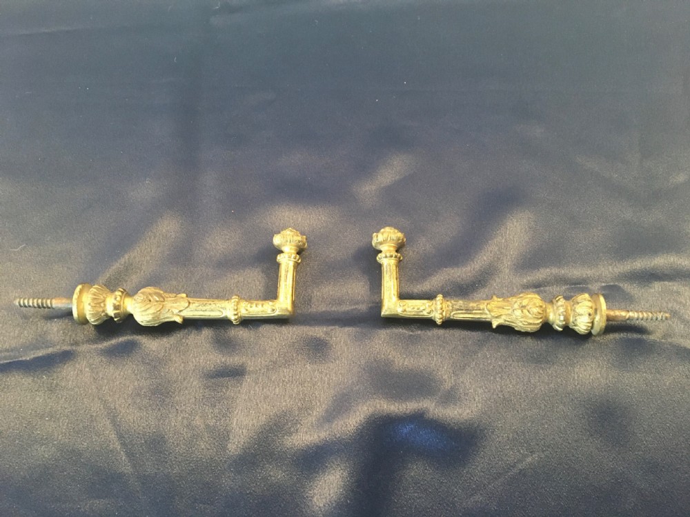 Late 19thC pair of French ormolu curtain ties c1880 View III