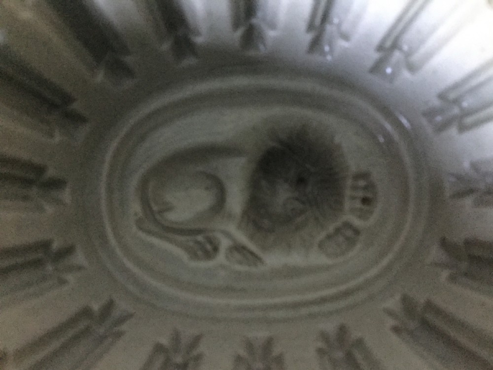 A rare Georgian era jelly mould with lion design c1800 View III