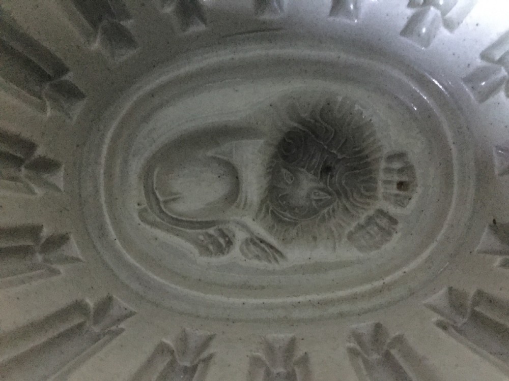 A rare Georgian era jelly mould with lion design c1800 View IV