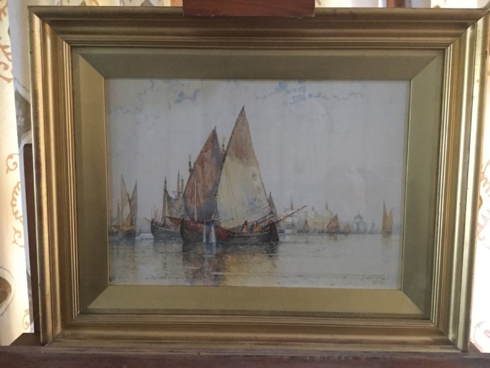 Watercolour of Venice by Frederick James Aldridge (1850-1933) View II