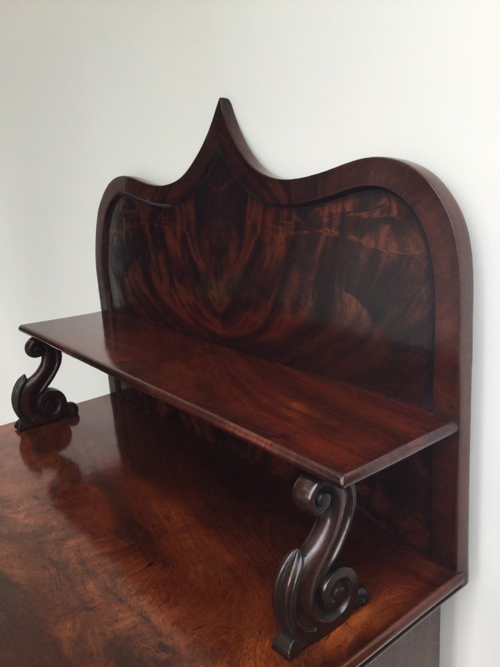 Late Regency mahogany chiffonier with cellarette c1830 View V