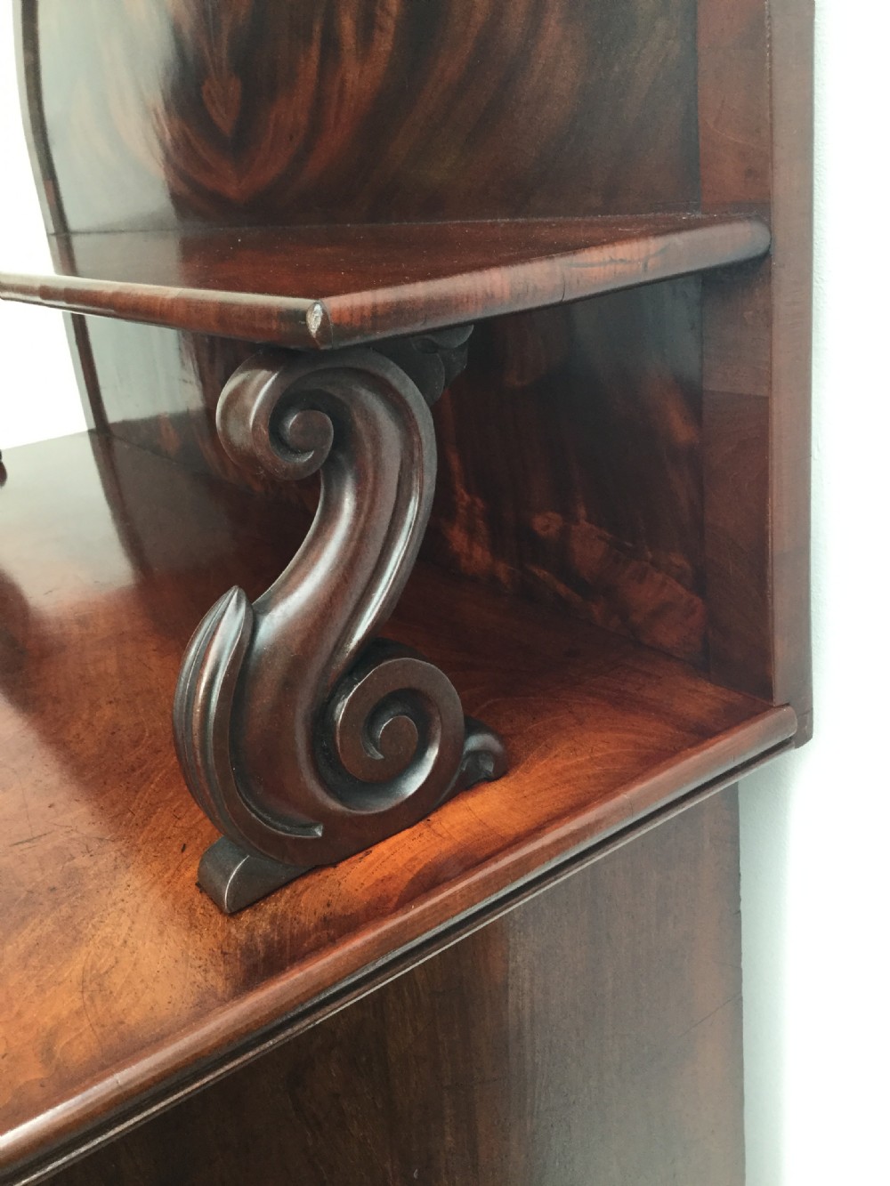 Late Regency mahogany chiffonier with cellarette c1830 View VI