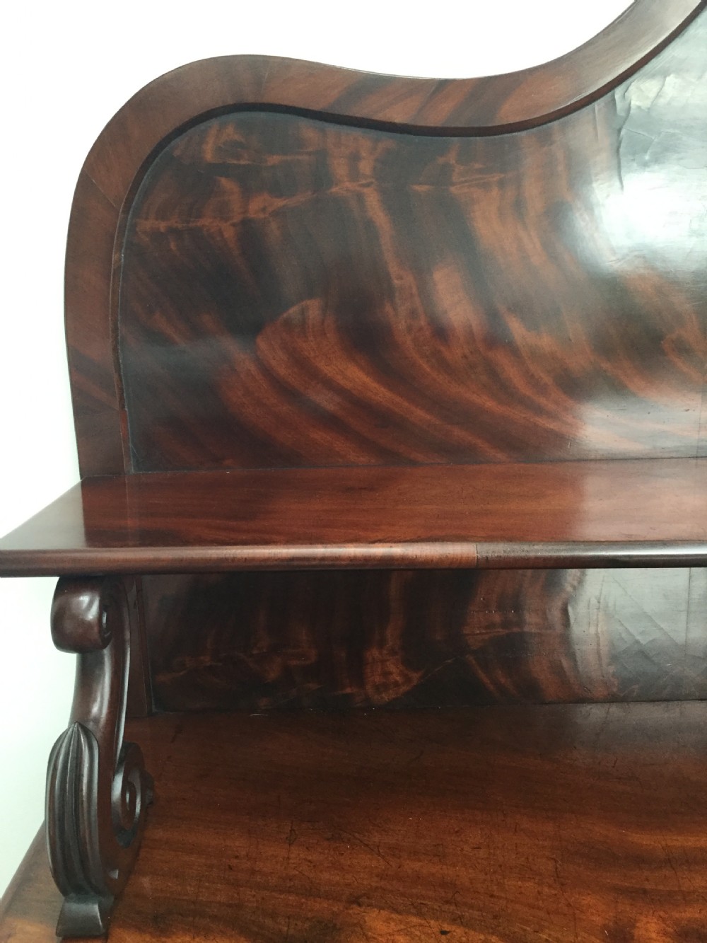 Late Regency mahogany chiffonier with cellarette c1830 View VIII