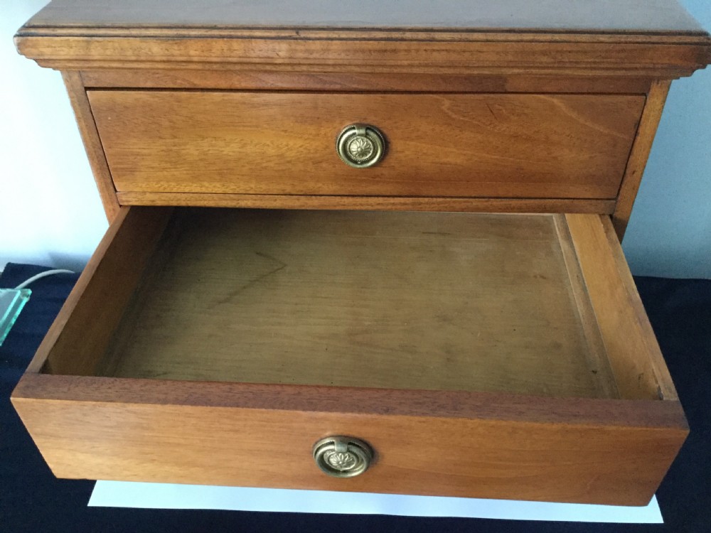 Antique mahogany 4 drawer collector’s chest c1900 View VII