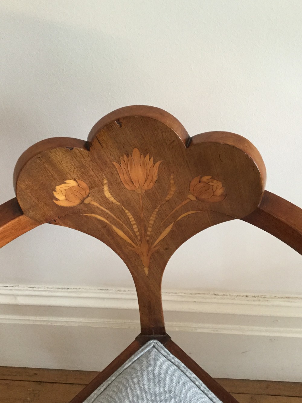 Edwardian mahogany tub chair c1900 View II