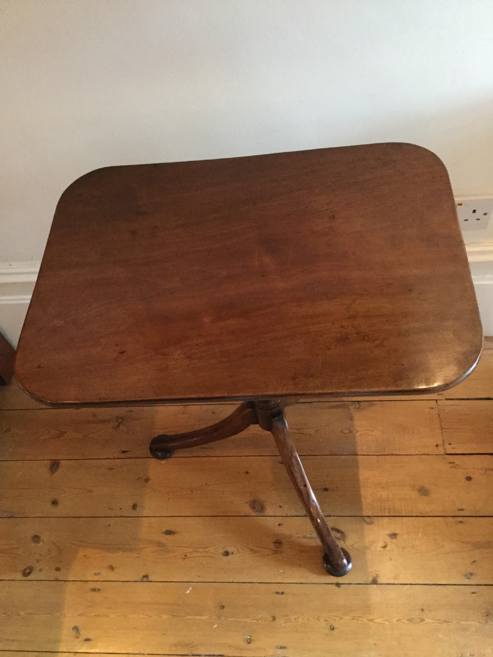 Georgian mahogany tilt top table c1800 View V