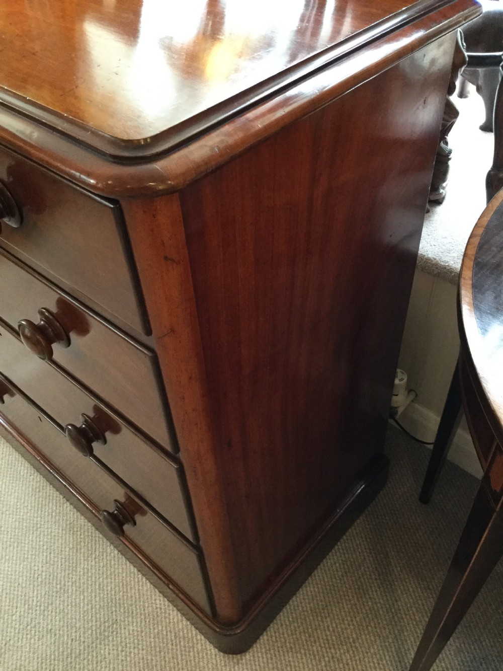 Late 19thC Victorian mahogany chest of good proportions View IV