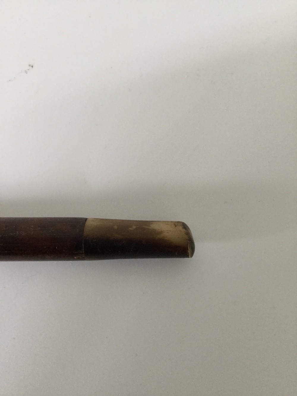 Edwardian silver, tortoiseshell and partridge wood stick cane London 1909 by Sangster View X