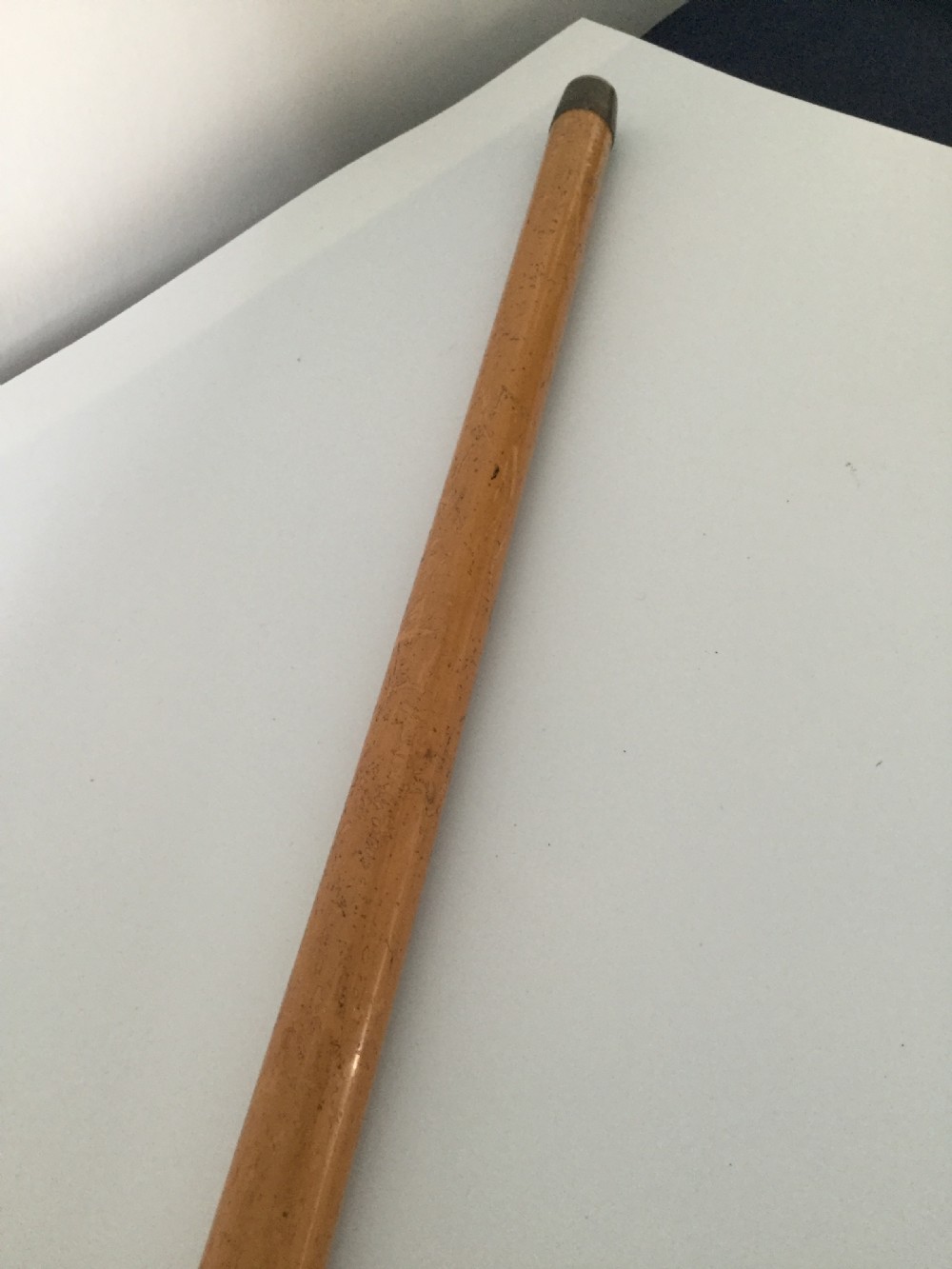 Victorian silver and malacca walking stick cane London 1887 View VIII