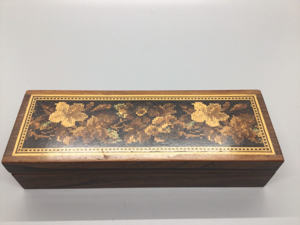 19thC Tunbridgeware rosewood trinket box c1860 View VI