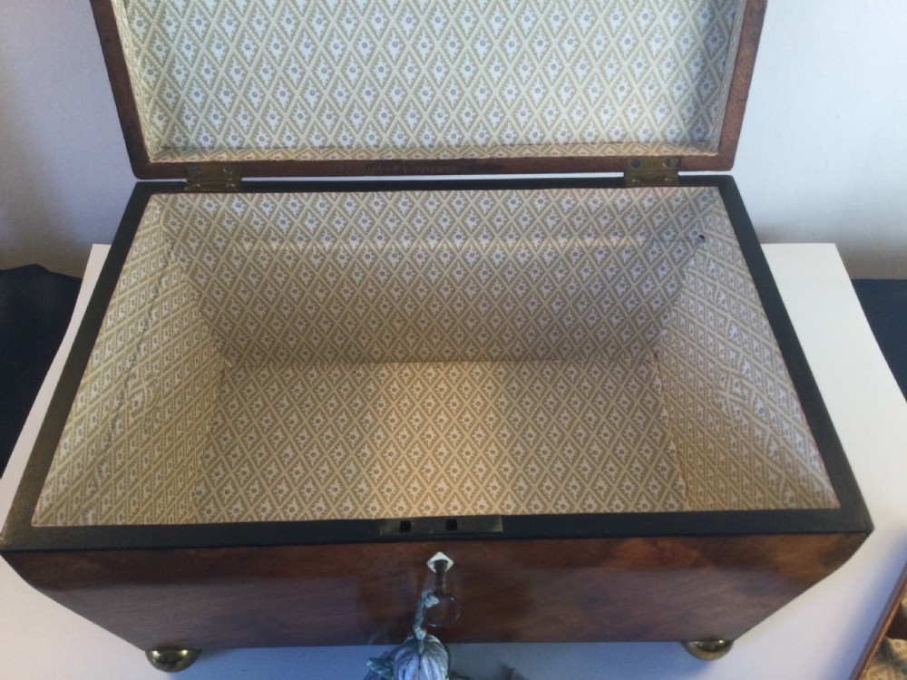 Regency mahogany work box c1820 View VII