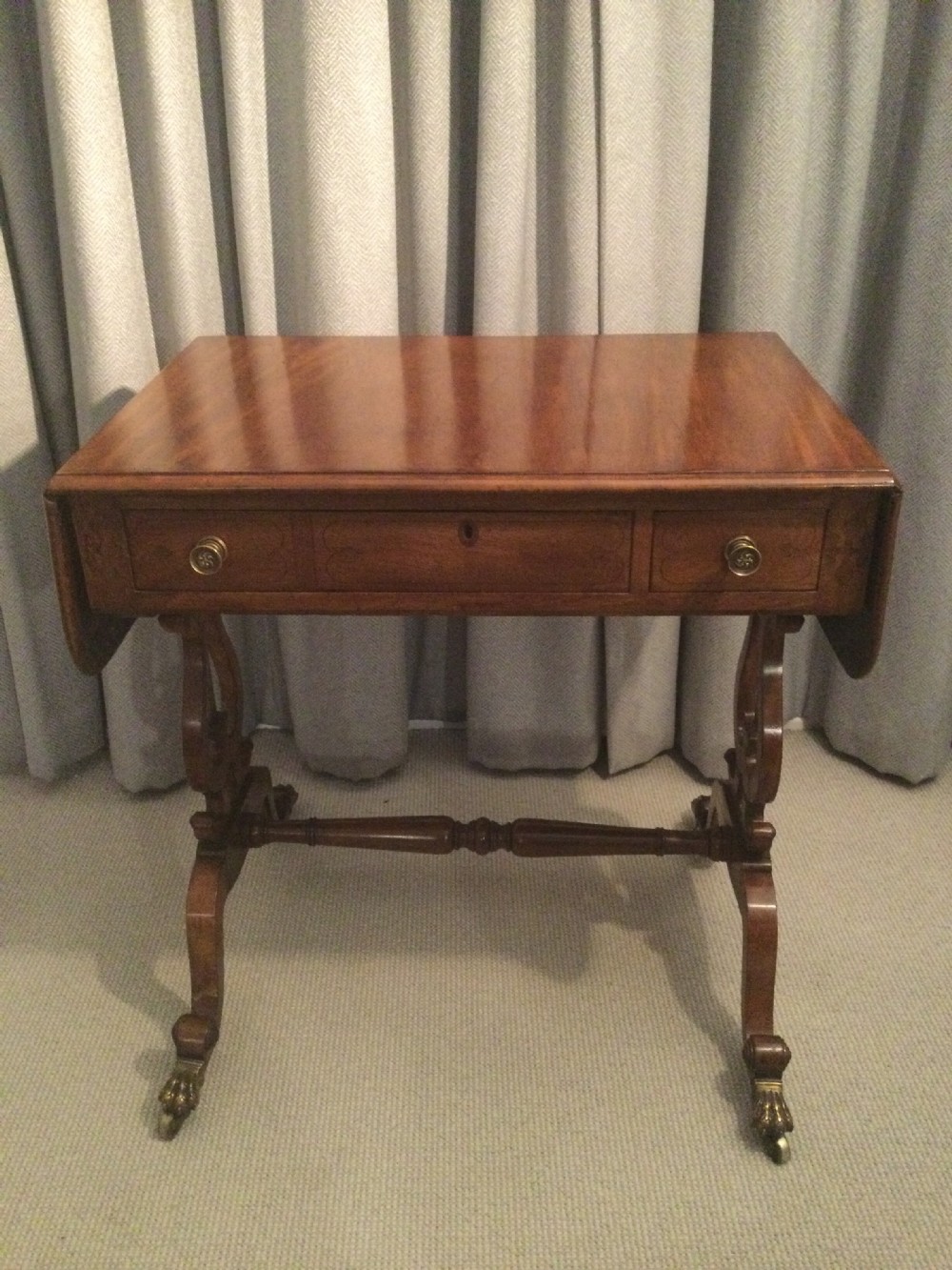 Regency mahogany small sofa table c1820