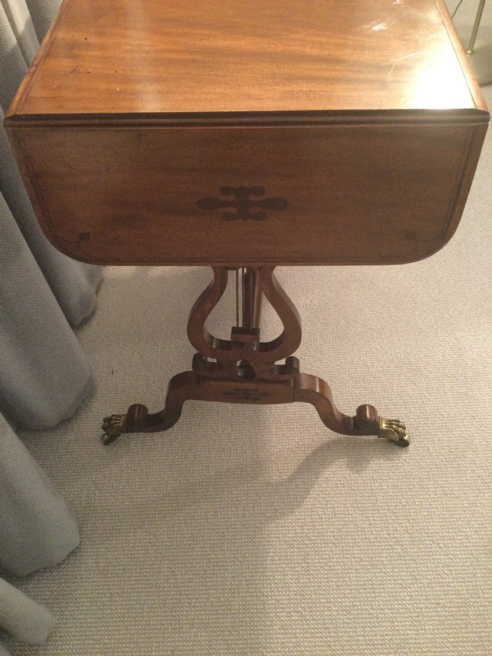 Regency mahogany small sofa table c1820 View II