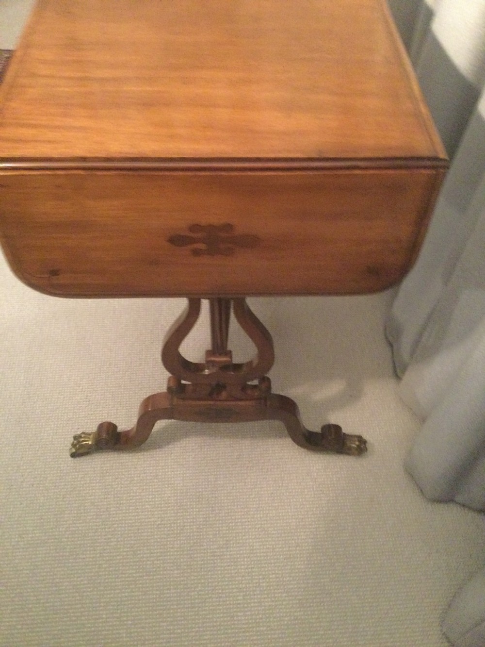 Regency mahogany small sofa table c1820 View III