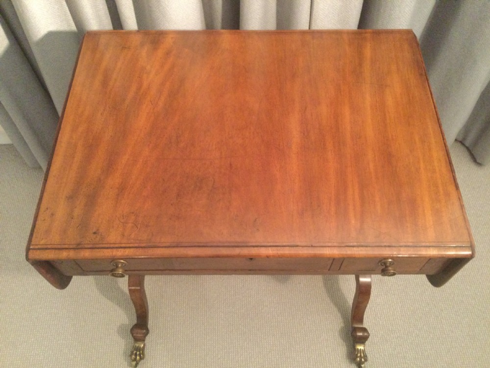 Regency mahogany small sofa table c1820 View IV