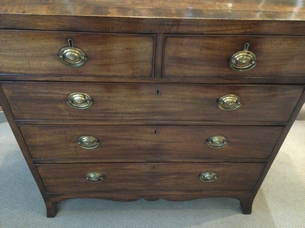 Georgian mahogany chest of drawers c1800 View VI