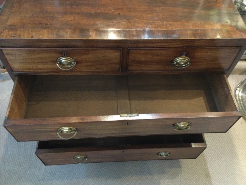 Georgian mahogany chest of drawers c1800 View IX