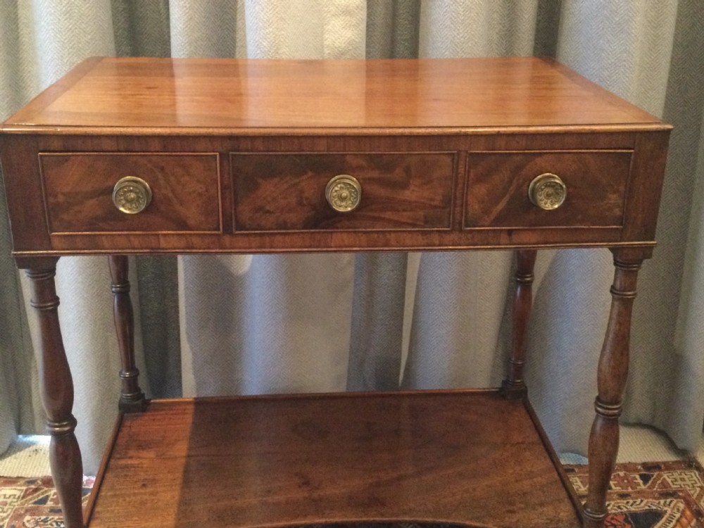 Georgian mahogany side table c1800 View IV