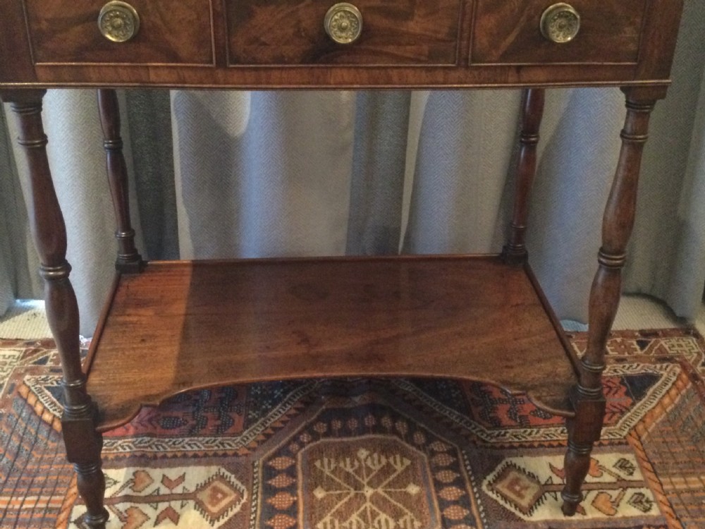 Georgian mahogany side table c1800 View V