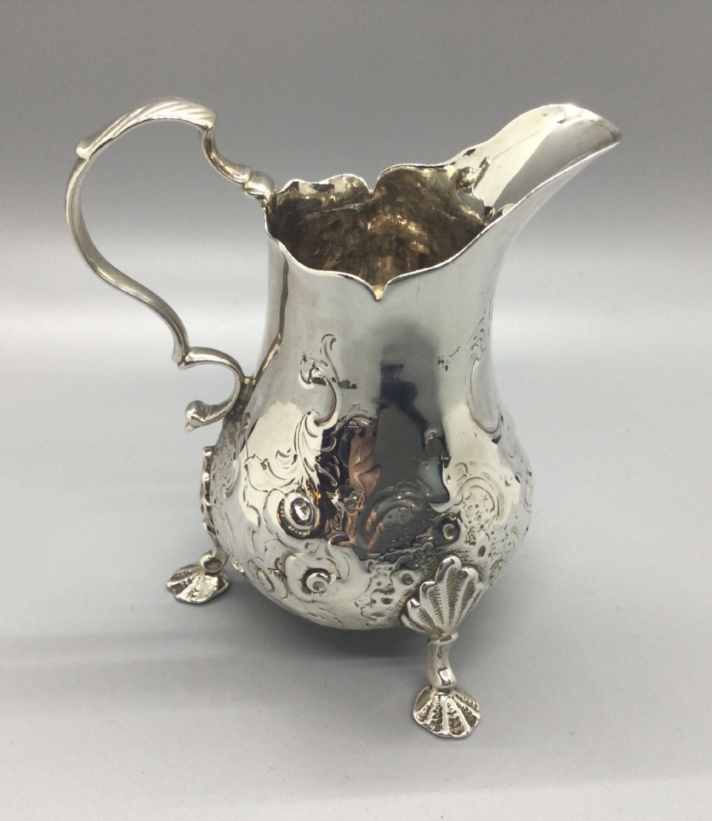 Victorian silver cream jug London 1853 John Keith