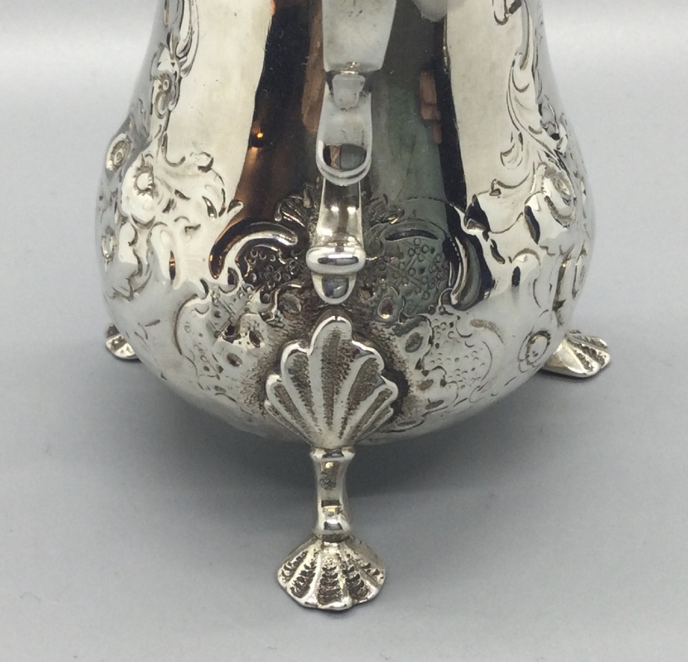 Victorian silver cream jug London 1853 John Keith View III