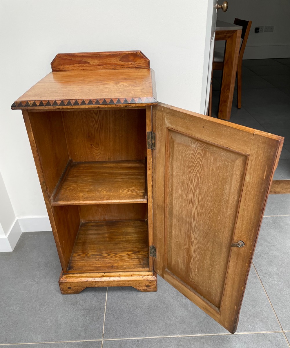 Victorian Aesthetic oak pot cupboard c1870 View IV
