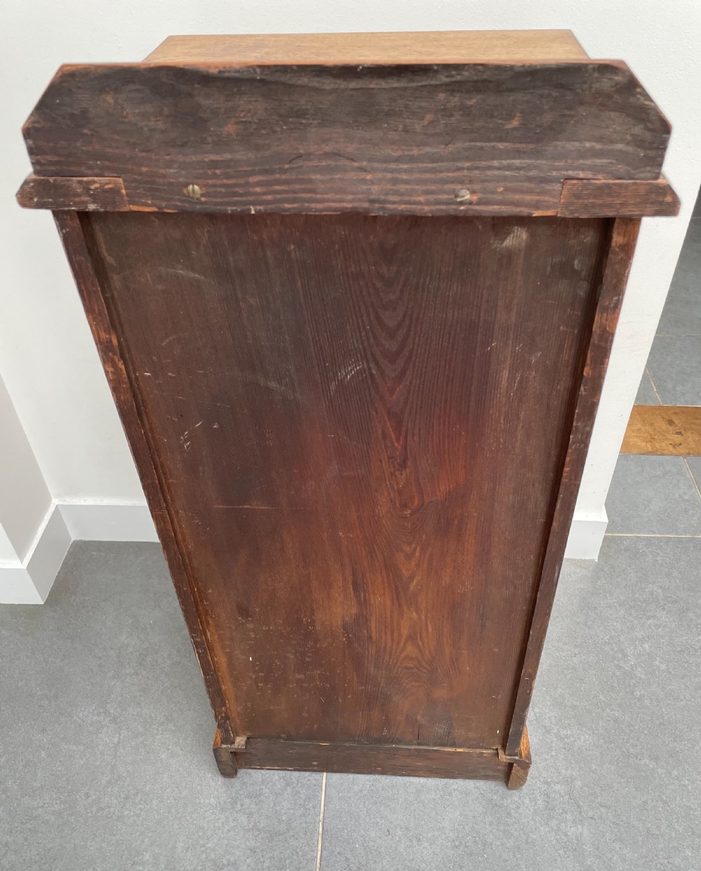 Victorian Aesthetic oak pot cupboard c1870 View VIII