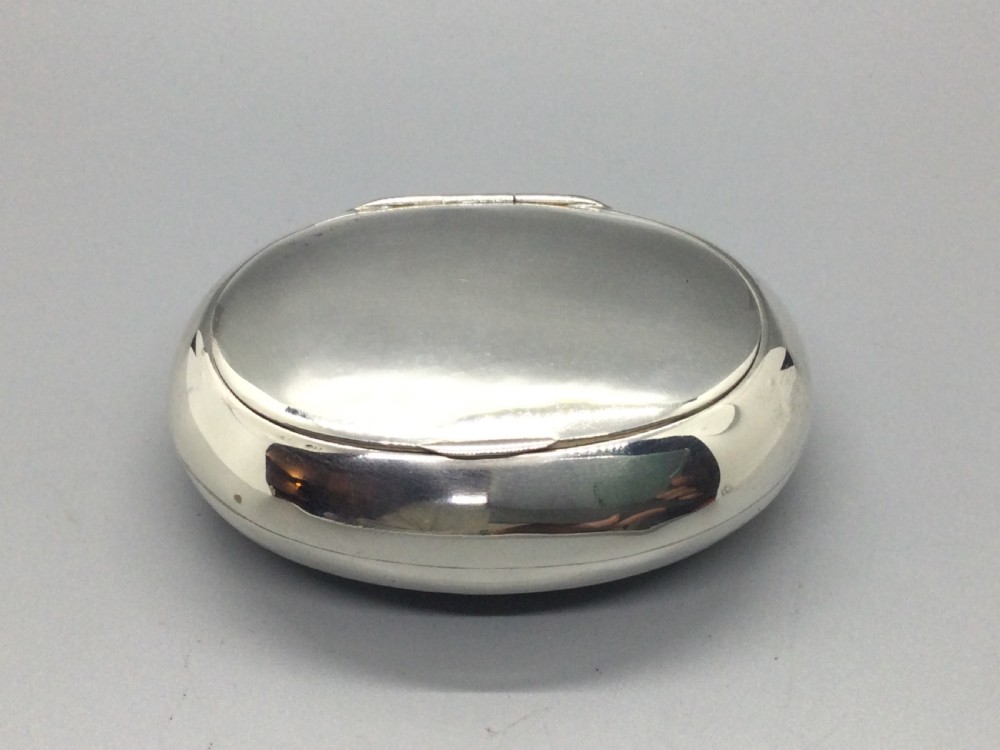 Edwardian silver snuff box Birmingham 1903 HENRY COOK