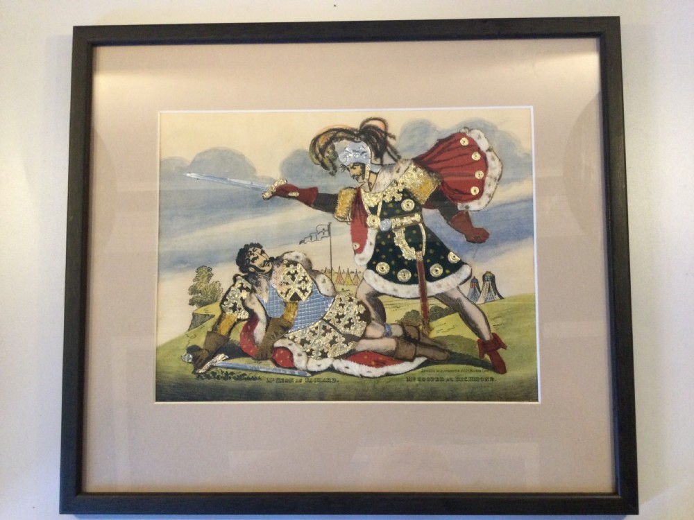 Georgian theatrical tinsel picture c1830
