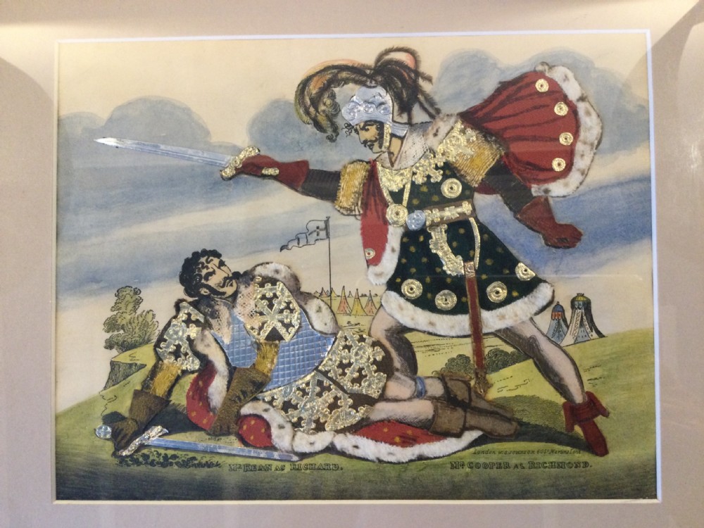 Georgian theatrical tinsel picture c1830 View II
