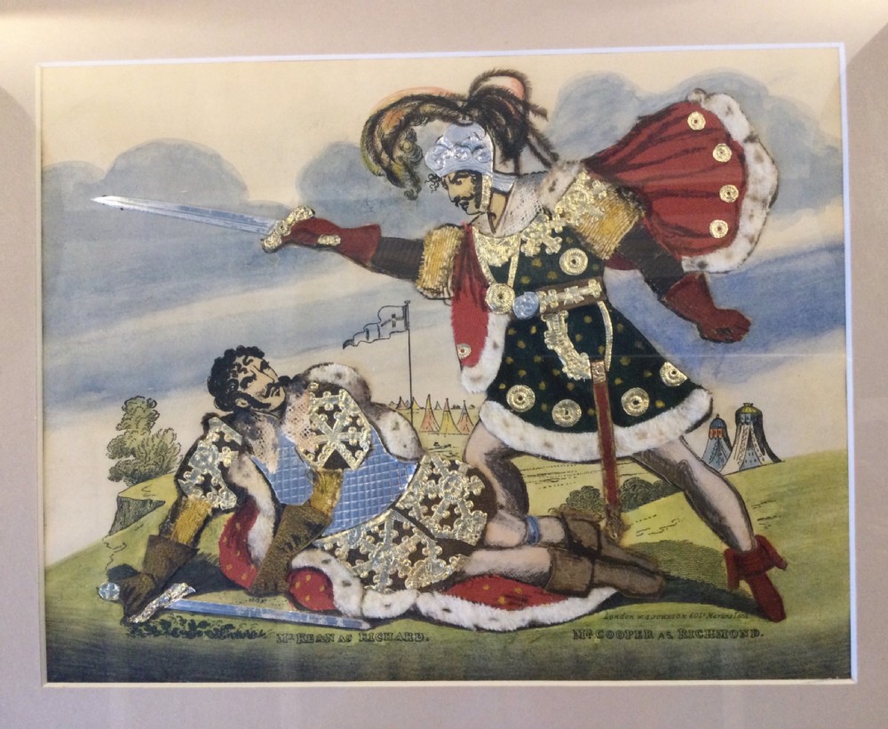 Georgian theatrical tinsel picture c1830 View V