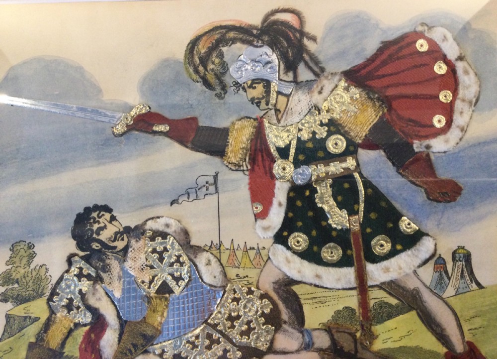 Georgian theatrical tinsel picture c1830 View VI