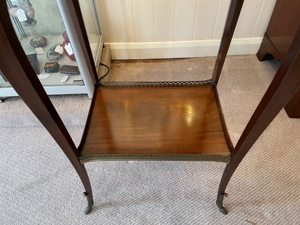 Late 19thc French mahogany lamp table c1880 View VI