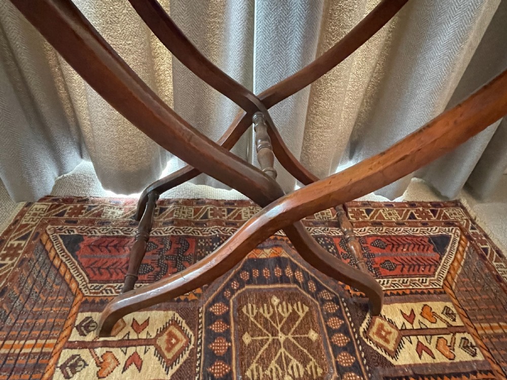 Georgian mahogany folding coaching table c1800 View II