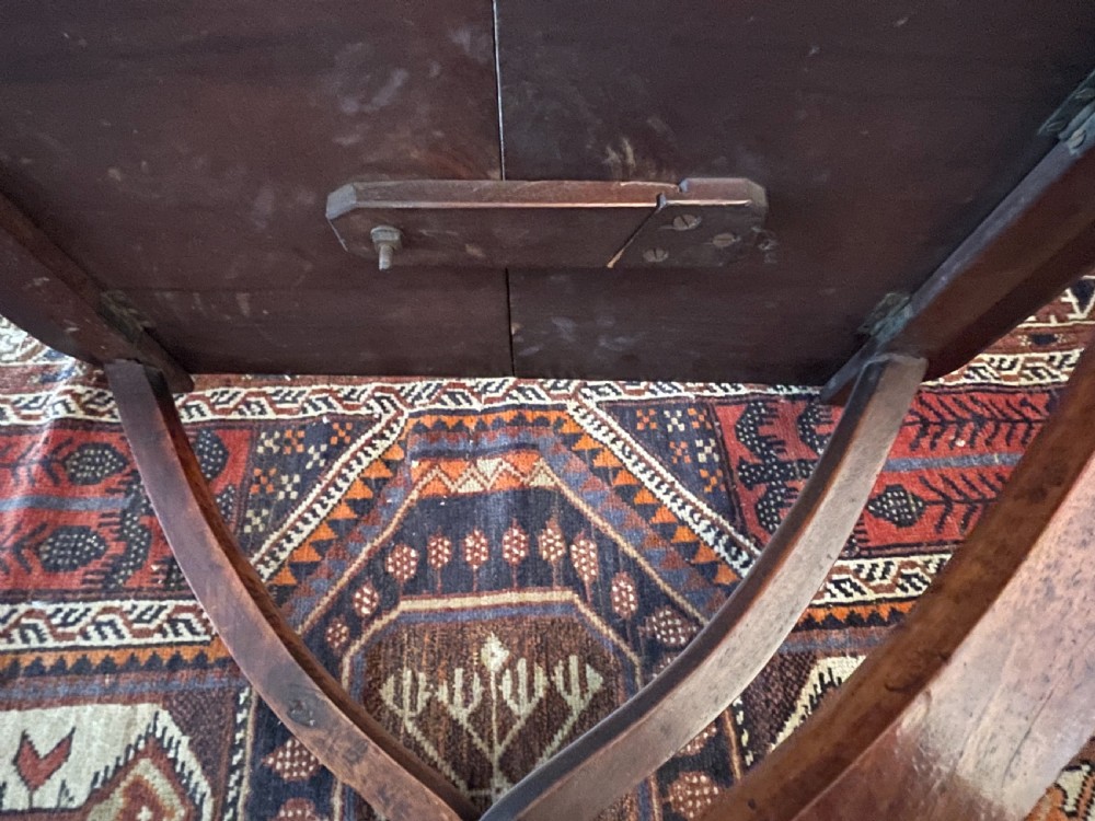 Georgian mahogany folding coaching table c1800 View III