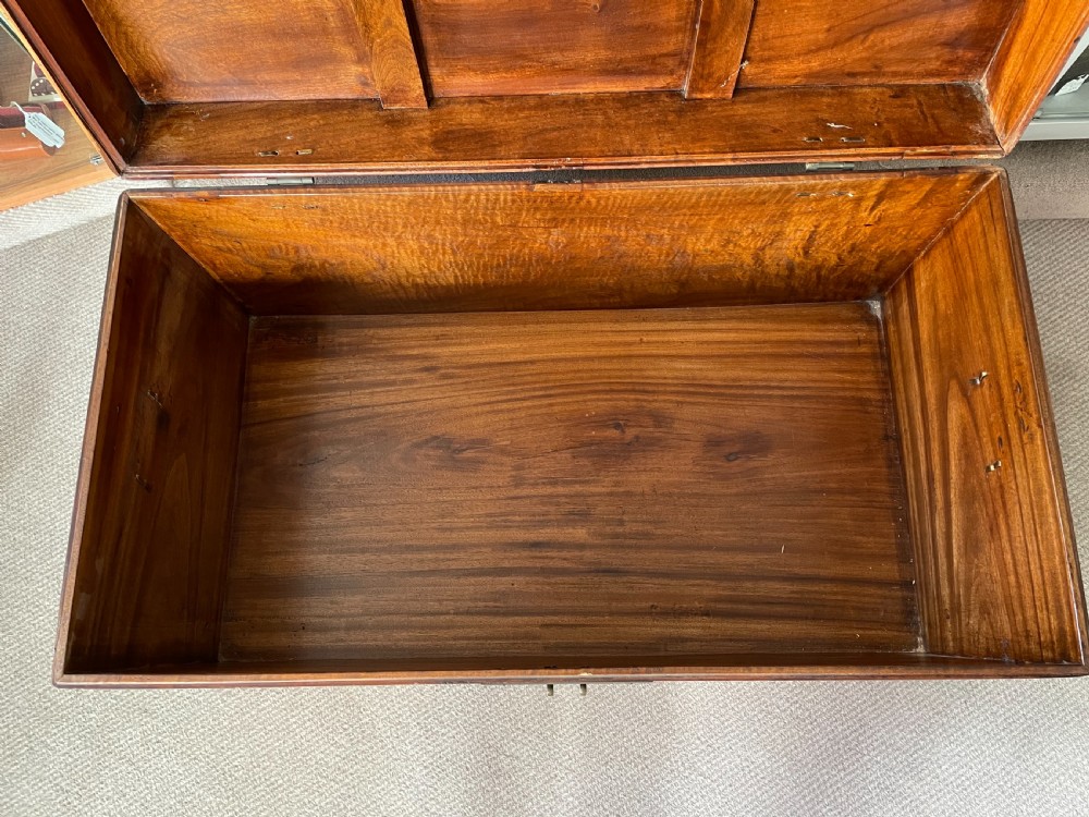 Late 19thc Oriental camphorwood trunk  View XII