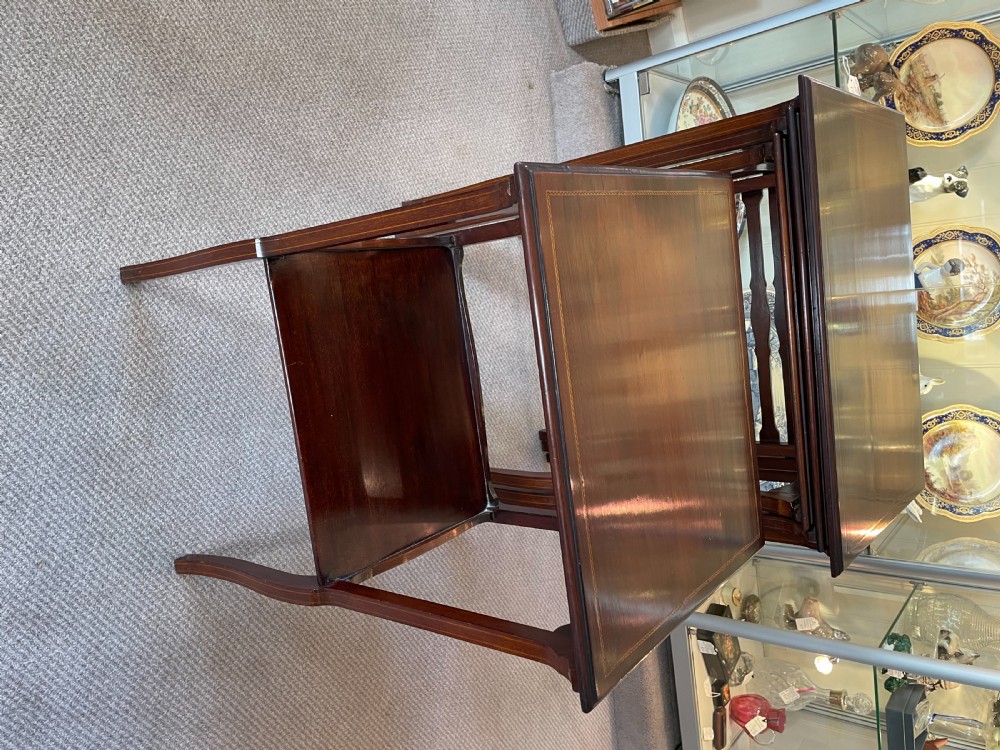 Edwardian mahogany nest of four tables c1900 View IX