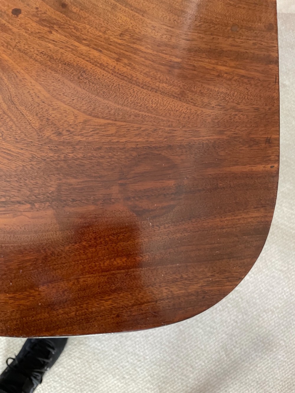 Regency mahogany pedestal card table c1820 View XIV