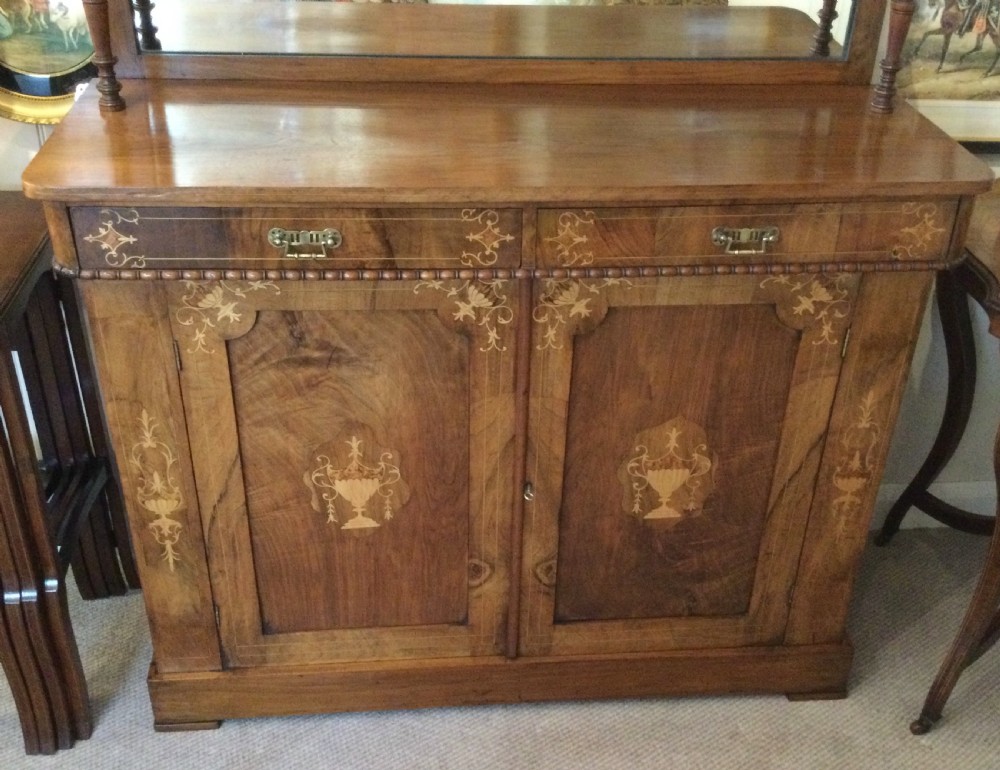 Victorian walnut chiffonier sideboard c1870 View III