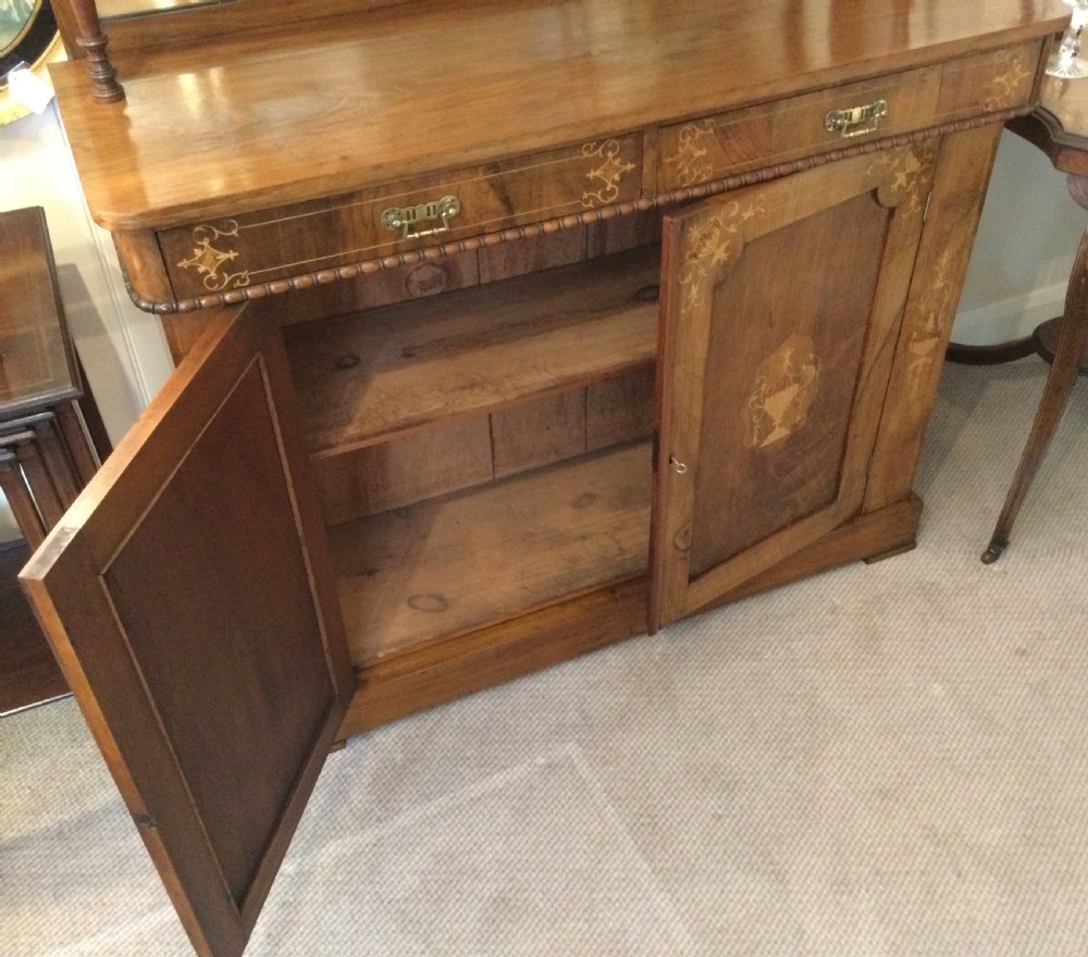 Victorian walnut chiffonier sideboard c1870 View XV