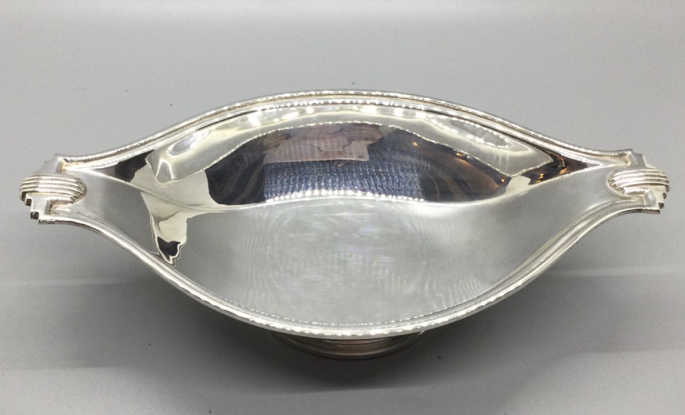 Art Deco silver dish Chester 1938 WIlLiAM NEALE & Son Ltd