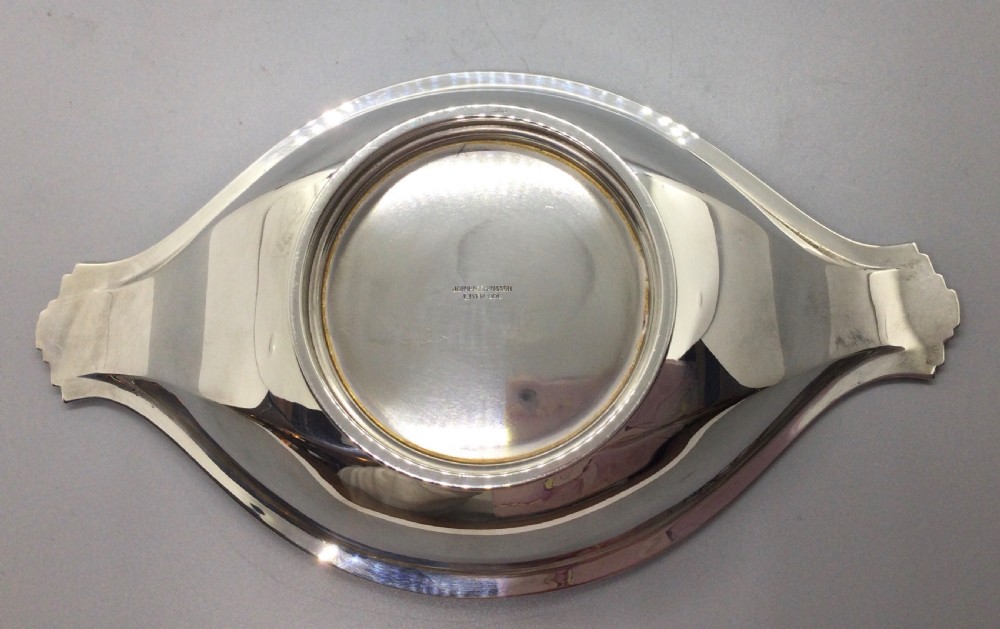 Art Deco silver dish Chester 1938 WIlLiAM NEALE & Son Ltd View VI