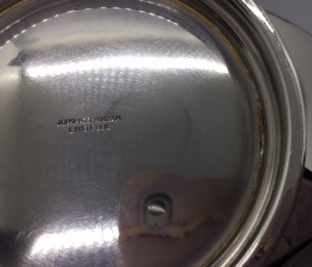 Art Deco silver dish Chester 1938 WIlLiAM NEALE & Son Ltd View VII